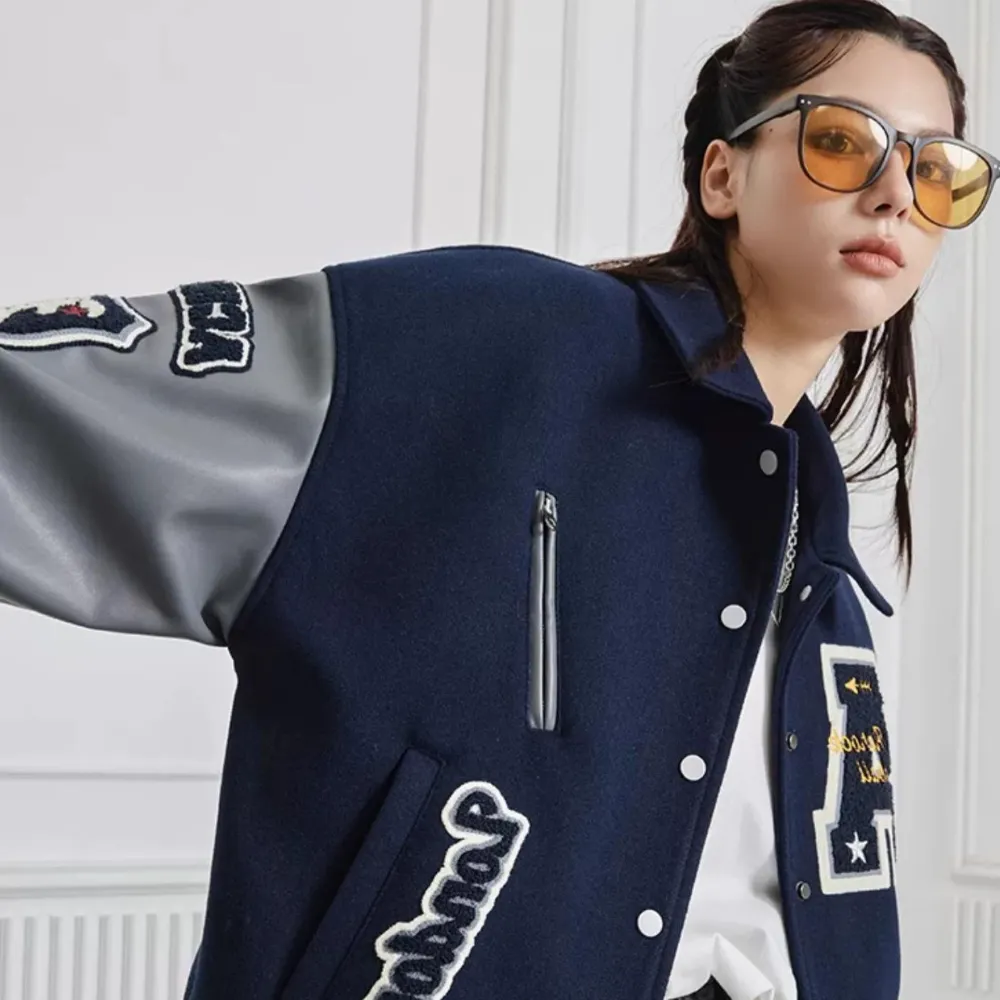 American Stand Collar Heavy Embroidered Jacket