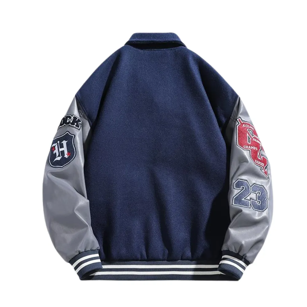 American Stand Collar Heavy Embroidered Jacket