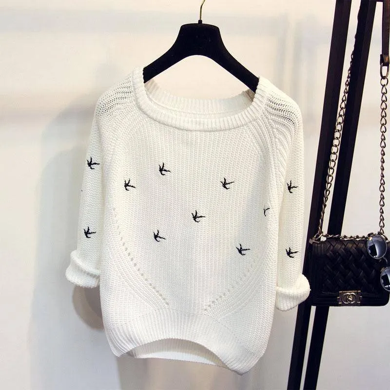 Flying Birds Sweater  (US 8-10)