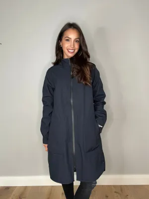 Ilse Jacobsen Rain 128 Soft Shell Raincoat in Navy