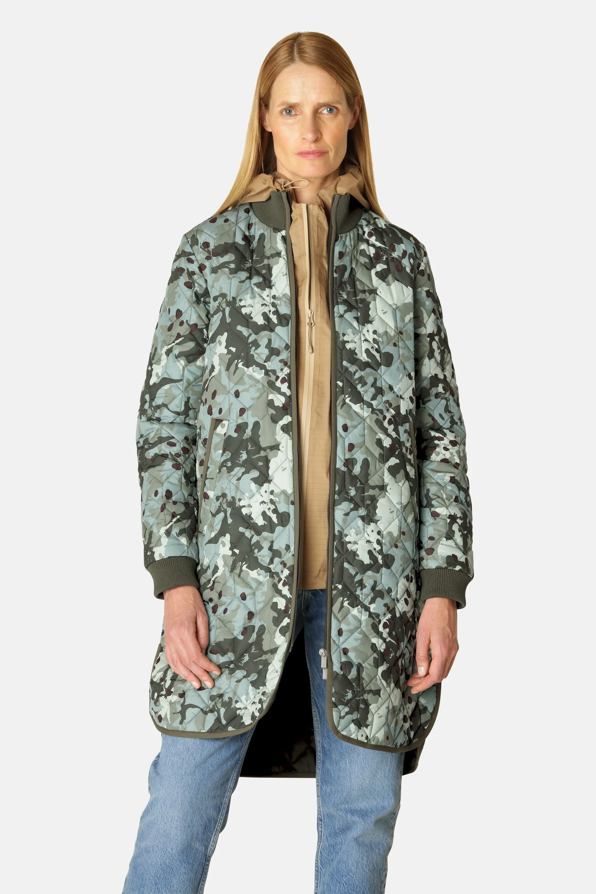 Quilt Coat - Green Camo