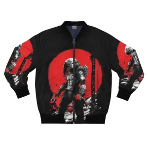 "Predator Hunter's Moon" - Japanese-Inspired Bomber Jacket