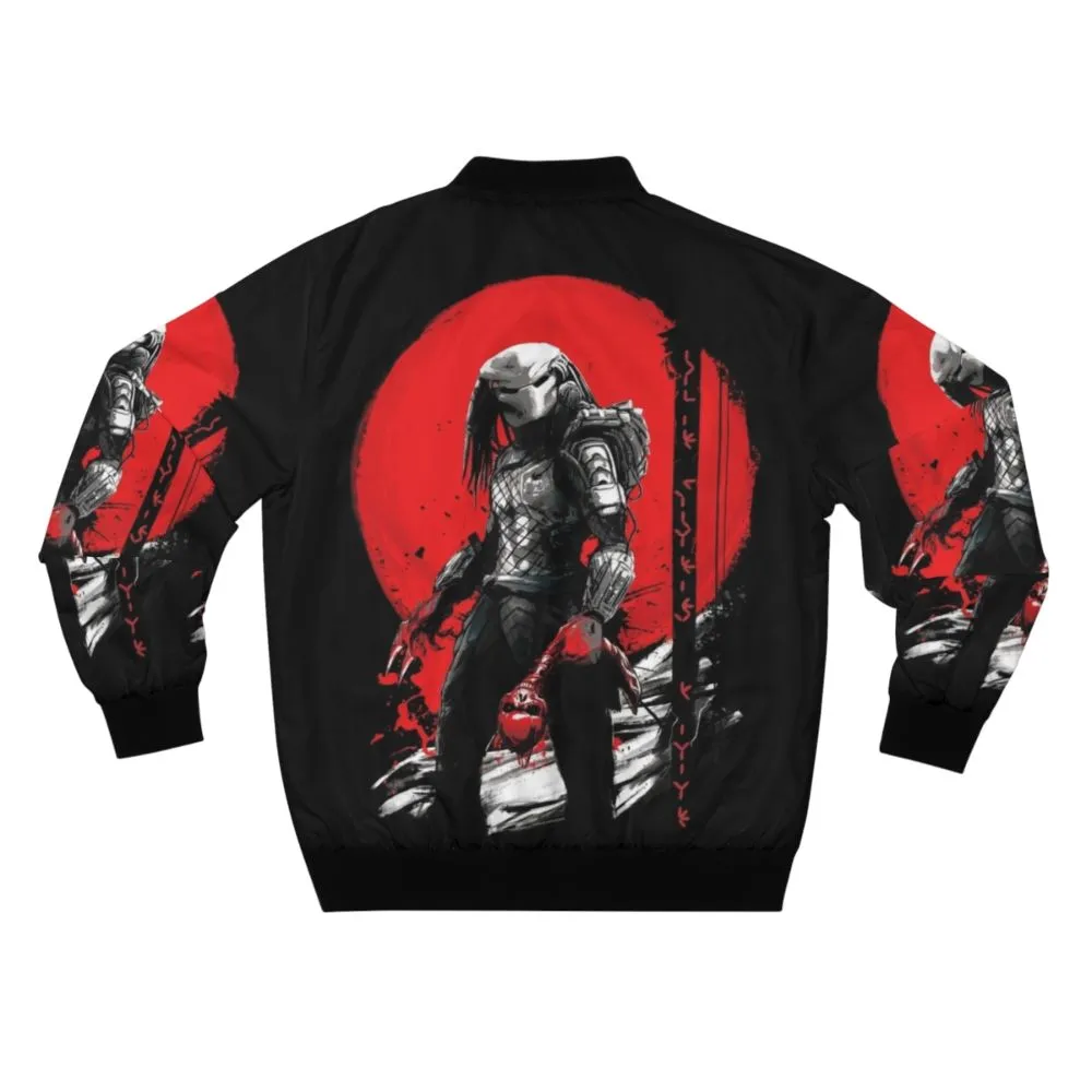 "Predator Hunter's Moon" - Japanese-Inspired Bomber Jacket